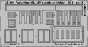 EDUARD 36361 - 1:35 Valentine Mk.II/IV cannister holder