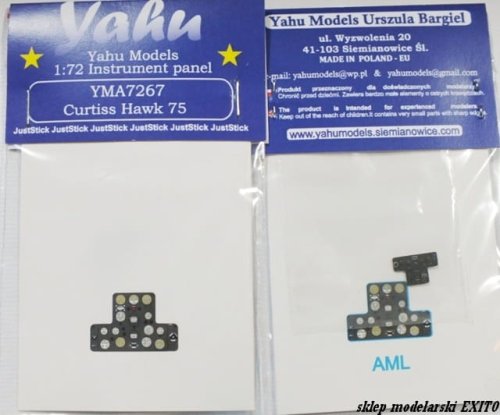 Przejdź do produktu YAHU YMA7267 - 1:72 Curtiss H-75 Hawk tablica przyrządów