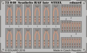 EDUARD 73040 - 1:72 Seatbelts RAF late - Steel