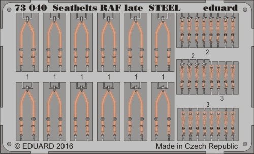 Przejdź do produktu EDUARD 73040 - 1:72 Seatbelts RAF late - Steel