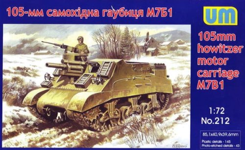 Przejdź do produktu UNIMODELS 212 - 1:72 105mm Hotwitzer Motor Carriage M7B1 Priest