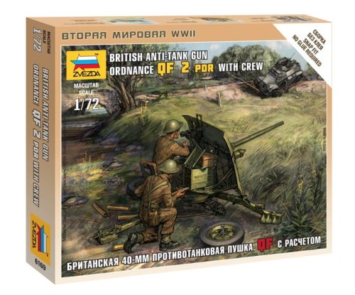 Przejdź do produktu ZVEZDA 6169 - 1:72 British QF 2-pdr Anti Tank Gun w/crew