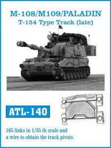 Friulmodel ATL-140 - 1:35 Metalowe gąsienice M108 / M109 / Paladin T154 type