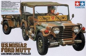 TAMIYA 35130 - 1:35 M151A2 Ford Mutt with Trailer