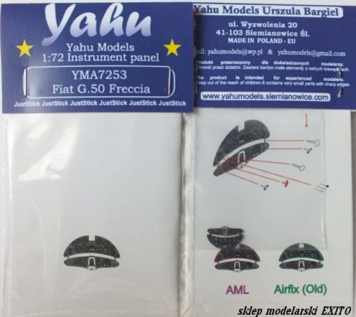 Przejdź do produktu YAHU YMA7253 - 1:72 Fiat G.50 tablica przyrządów