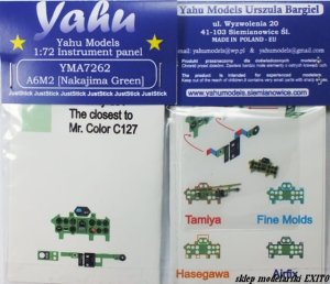 YAHU YMA7262 - 1:72 A6M2 ( Nakajima Green ) tablica przyrządów