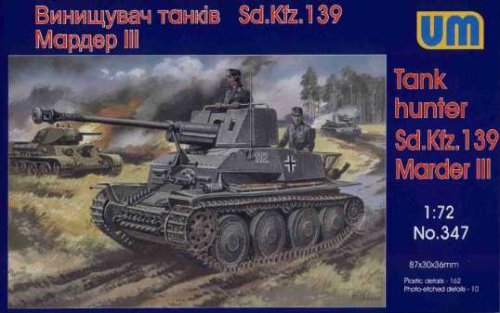 Przejdź do produktu UNIMODELS 347 - 1:72 Marder III Sd 139 German self-propelled gun