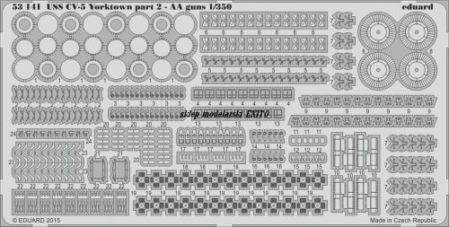 Przejdź do produktu EDUARD 53141 - 1:350 USS CV-5 Yorktown part 2 AA guns