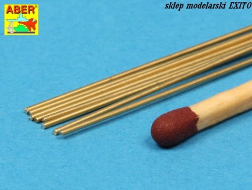 Przejdź do produktu ABER BR06 - Brass round rods 0,60 mm length 250 mm x 8 pcs.