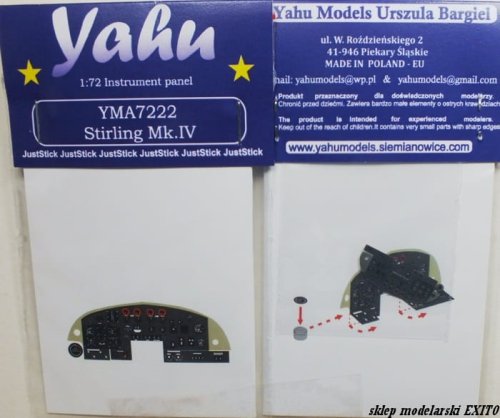 Przejdź do produktu YAHU YMA7222 - 1:72 Stirling Mk.IV tablica przyrządów