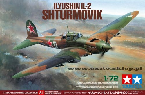 Przejdź do produktu TAMIYA 60781 - 1:72 Ilyushin IL-2 Shturmovik