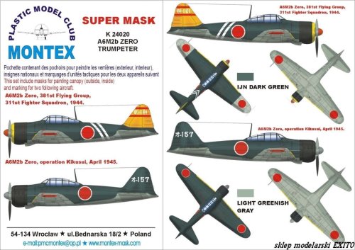 Przejdź do produktu MONTEX K24020 - 1:24 A6M2 Zero