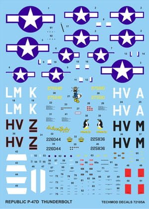 Przejdź do produktu TECHMOD 72105 - 1:72 Republic P-47D Thunderbolt