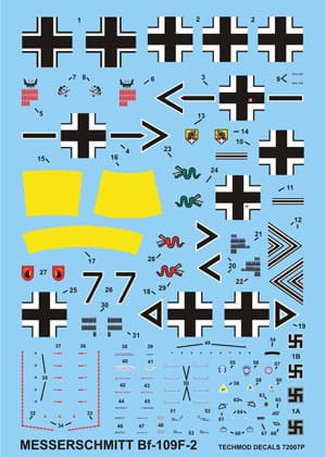 Przejdź do produktu TECHMOD 72007 - 1:72 Messerschmitt Bf-109 F-2