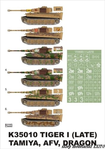 Przejdź do produktu MONTEX K35010 - 1:35 Pz.Kpfw.VI Tiger I late