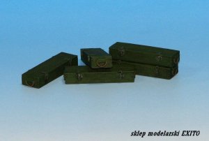 EUREKA XXL E-013 - 1:35 Drewniane skrzynki do amunicji 7.5 cm Kw.K.42 - Panther/Jagdpanzer IV