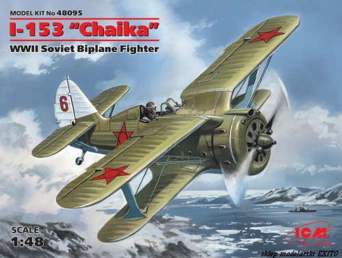 Przejdź do produktu ICM 48095 - 1:48 I-153 Chaika WWII Soviet Biplane Fighter