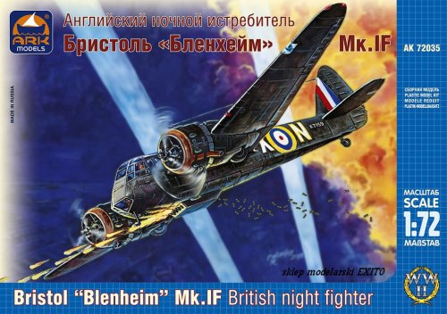 Przejdź do produktu ARK MODELS 72035 - 1:72 Bristol Blenheim Mk.IF