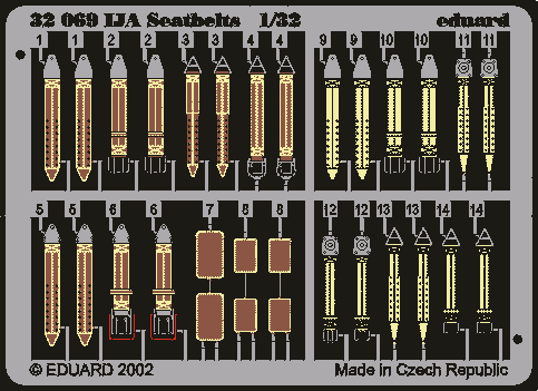 Przejdź do produktu EDUARD 32504 - 1:32 Seatbelts IJA