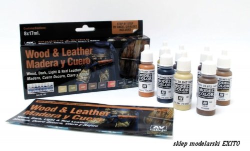 Przejdź do produktu VALLEJO 70182 - Wood & Leather - Model Color Set 
