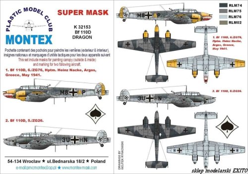 Przejdź do produktu MONTEX K32153 - 1:32 Bf 110 D