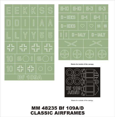 Przejdź do produktu MONTEX MM48235 - 1:48 Messerchmitt Bf-109 A/D