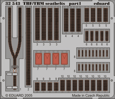 Przejdź do produktu EDUARD 32543 - 1:32 TBF/TBM seatbelts