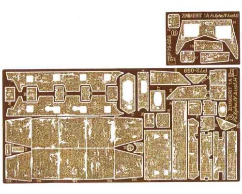 Przejdź do produktu PART P72059 - 1:72 Zimmerit 1a Pz.Kpfw.IV Ausf.H