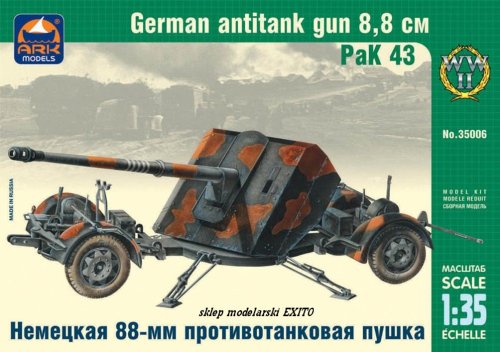 Przejdź do produktu ARK MODELS 35006 - 1:35 German 8.8 cm antitank gun Pak 43