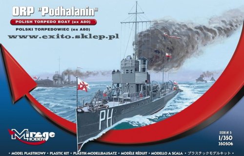 Przejdź do produktu MIRAGE 350506 - 1:350 ORP Podhalanin - Torpedowiec (ex A80)