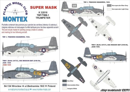 Przejdź do produktu MONTEX K32018 - 1:32 TBF-1 Avenger
