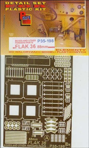 Przejdź do produktu PART P35198 - 1:35 Flak 36 88mm - Boxes and other fenders parts