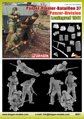 Przejdź do produktu DRAGON 6651 - 1:35 Panzer Pionier Bataillon 37 1st Panzer Division Leningrad 1941