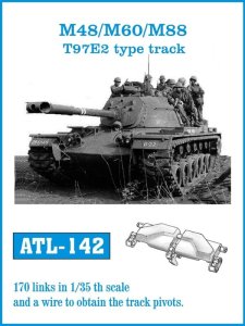 Friulmodel ATL-142 - 1:35 Metalowe gąsienice M48 / M60 / M88 T97E2 type