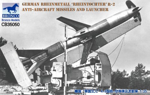 Przejdź do produktu BRONCO CB 35050 - 1:35 German Rheinmetall Rheintochter R-2 Anti-Aircraft Missiles and Launcher