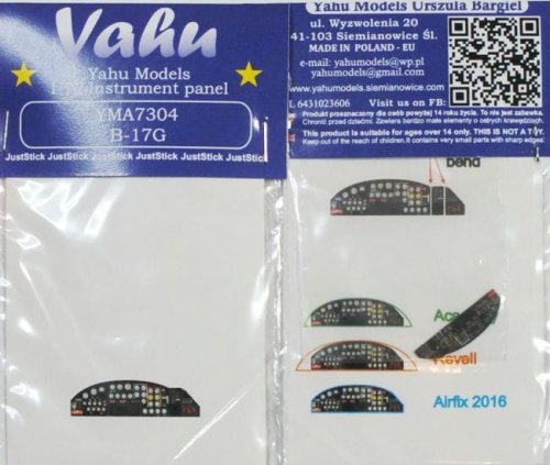 Przejdź do produktu YAHU YMA7304 - 1:72 Boeing B-17G tablica przyrządów