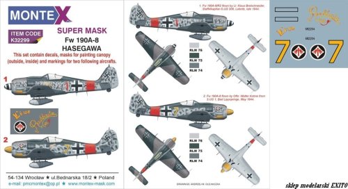 Przejdź do produktu MONTEX K32299 - 1:32 Focke Wulf Fw 190A-8