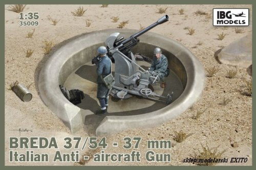 Przejdź do produktu IBG 35009 - 1:35 Breda 37/54  37mm Italian Anti-aircraft Gun