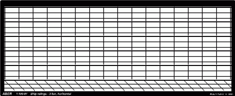 Przejdź do produktu ABER 1:100-01  - 1:100 Ship railings 3 bar, horizontal (3 poziome pręty)