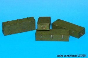 EUREKA XXL E-017 - 1:35 Drewniane skrzynki do amunicji 12.8 cm Pak 44/Kw.K - Jagdtiger / Maus