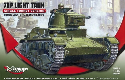 Przejdź do produktu MIRAGE 355001 - 1:35 Czołg lekki 7TP jednowieżowy
