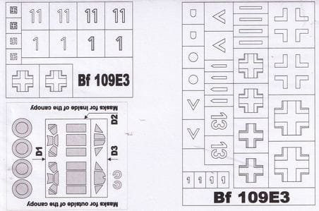 Przejdź do produktu MONTEX MM48109 - 1:48 Messerchmitt Bf-109 E-3