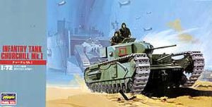 HASEGAWA MT27 - 1:72 Churchill Mk.I Infantry Tank