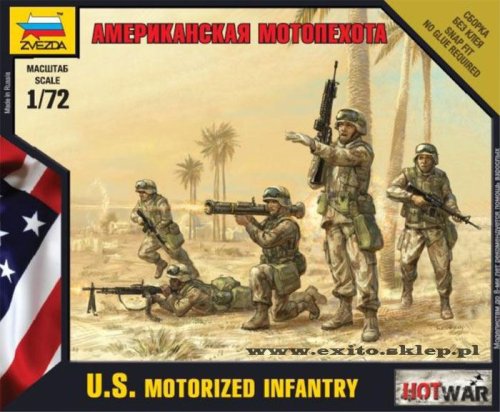Przejdź do produktu ZVEZDA 7407 - 1:72 U.S.Motorized Infantry  - Hot War Series