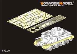 VOYAGER PEA406 - 1:35 WWII British Grant Medium Tank Track Covers Photo Etched set