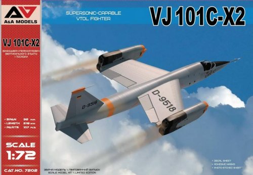 Przejdź do produktu A&A MODELS 7202 - 1:72 VJ101C-X2 Supersonic capable VTOL fighter