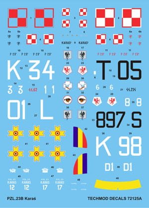 Przejdź do produktu TECHMOD 72125 - 1:72 PZL.23 B Karaś