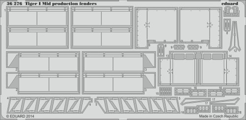Przejdź do produktu Eduard 36276 - 1:35 Tiger I Mid production fenders