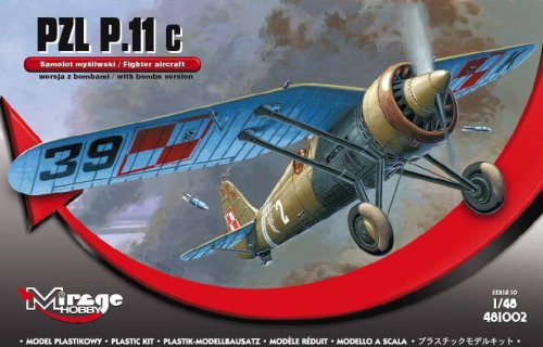 Przejdź do produktu MIRAGE 48102 - 1:48 PZL P-11 c wersja bombowa