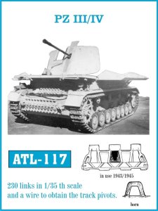 Friulmodel ATL-117 - 1:35 Metalowe gąsienice Pz III / IV